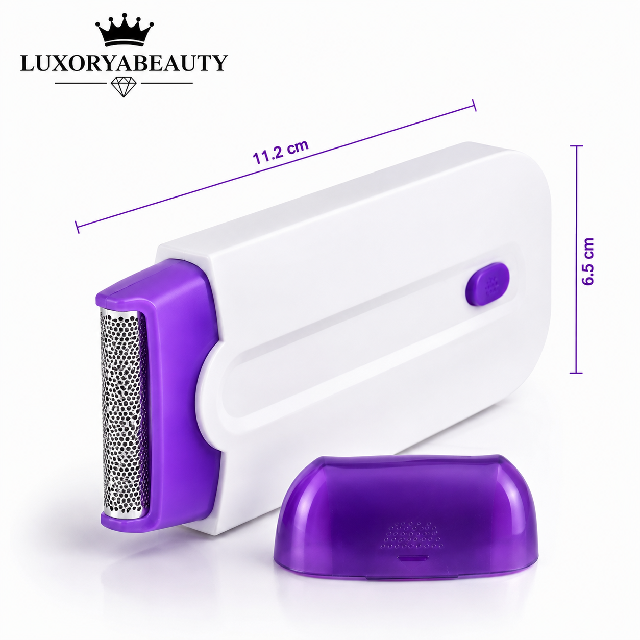 Epilator Portabil cu LED și Tehnologie Sensa-Light Fără Durere, Reîncărcabil USB pentru Față, Brațe și Picioare + Parfum Feminin Elegant 35 ml Cadou