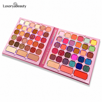 Paletă Farduri Ochi și Față IGOODCO Butterfly Edition IG3097 – 60 Farduri + 3 Blush-uri + 3 Iluminatoare