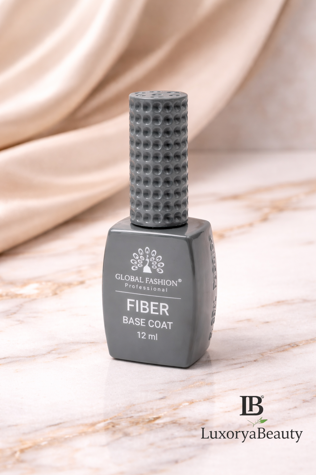 Bază Unghii Fiber Base Coat Global Fashion 12 ml – Întărire, Reconstrucție și Protecție pentru Unghii Fragile