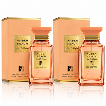 Set 2 Parfumuri arabesti Unisex Amber Peach - 2 x 100 ml, Apa de parfum