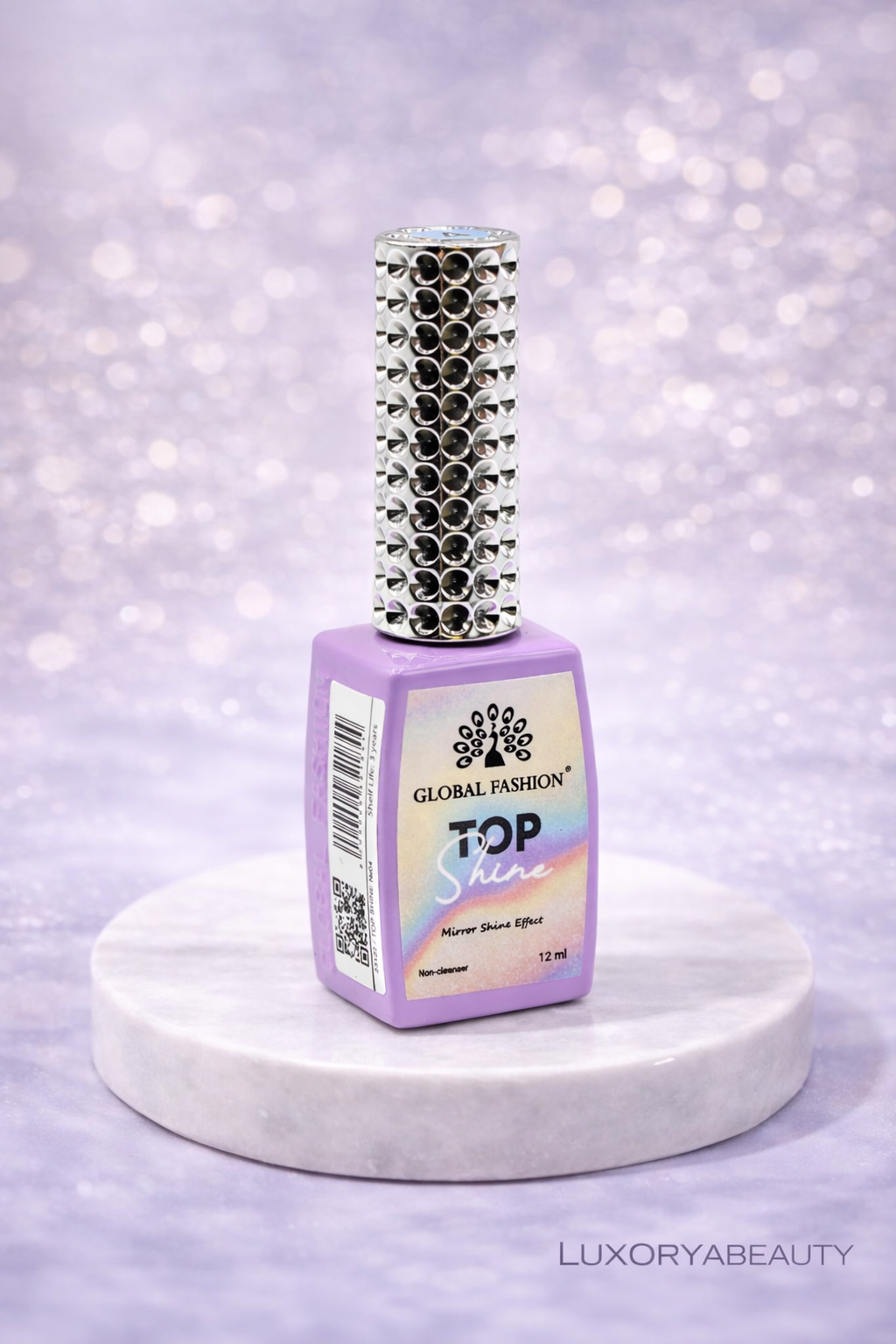 Top pentru unghii Global Fashion TOP Shine 12 ml, 04 – efect oglindă, fără strat lipicios, luciu intens profesional