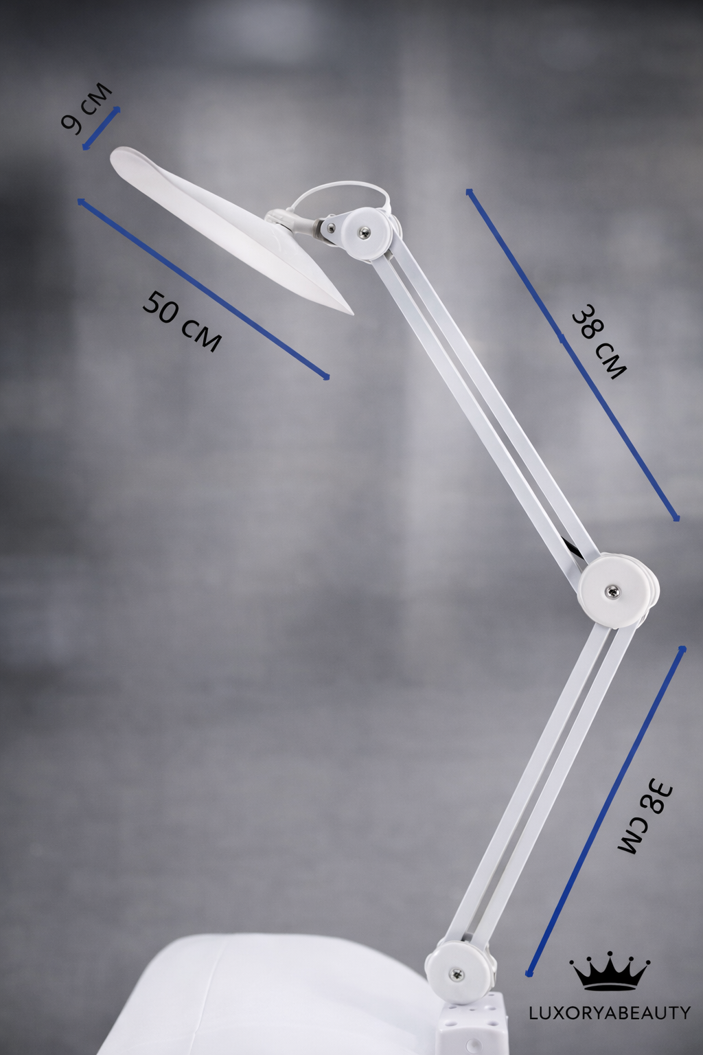 Lampă Profesională Fără Umbre SP-19 24W cu Prindere pe Masă – LED, Braț Reglabil, Lumină Naturală pentru Manichiură & Salon