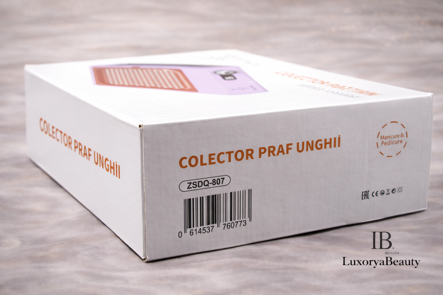 Aspirator praf unghii Bee Nails ZS-807 150W – Extractor profesional cu filtru, putere mare, silențios, alb