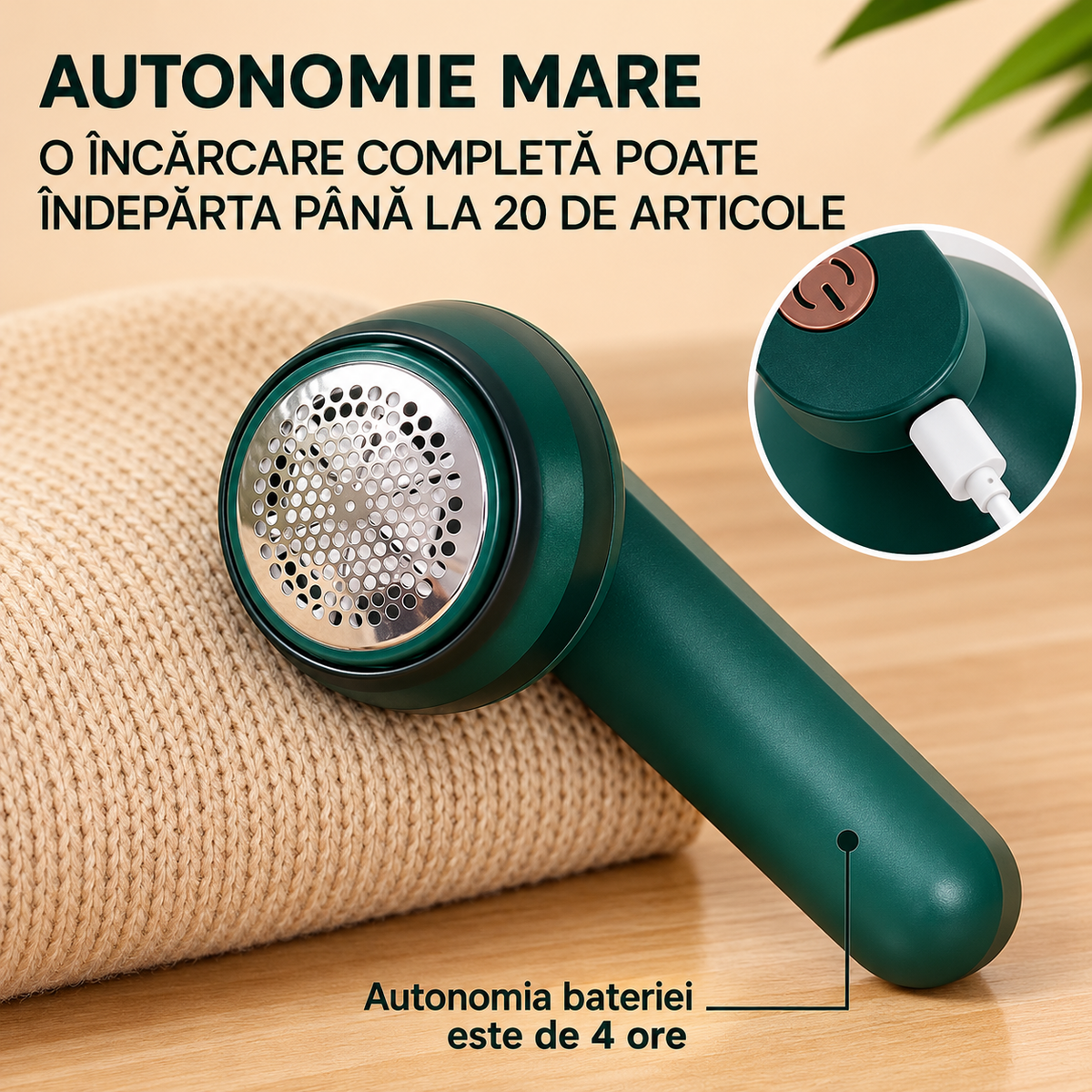 Aparat pentru Indepartarea Scamelor 13x8cm, din Plastic
