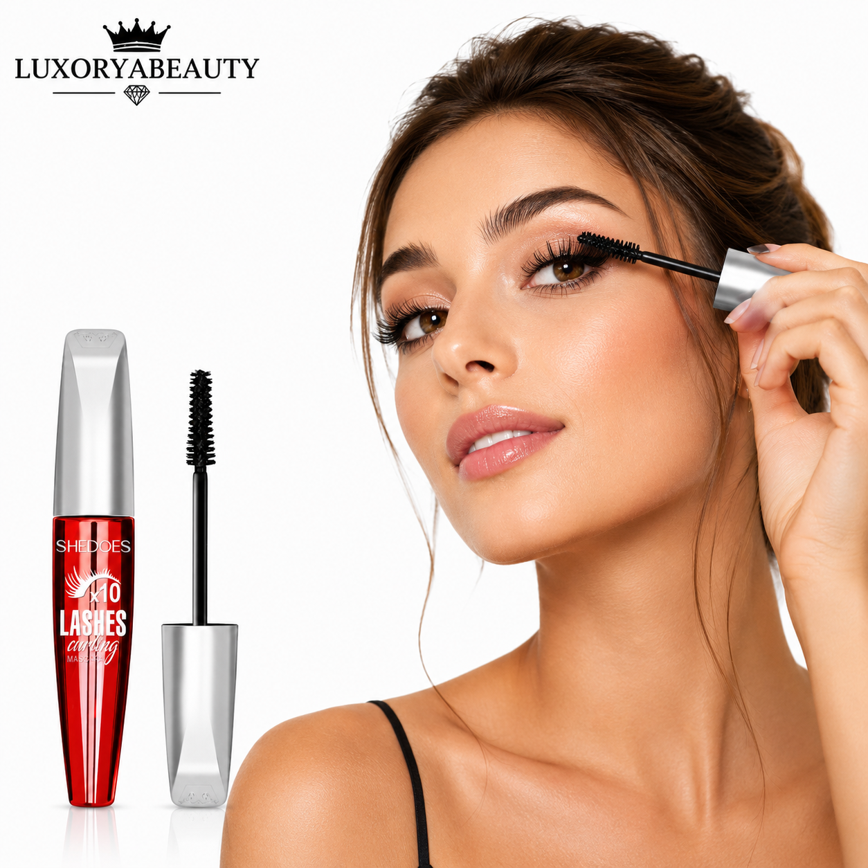 Mascara Waterproof Negru Intens 8861 pentru Volum și Curbare, Efect Gene False