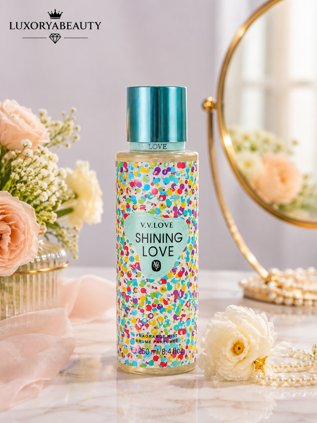 Spray Corp Parfumat Damă SHINING LOVE 250 ml – Aromă Dulce și Fresh