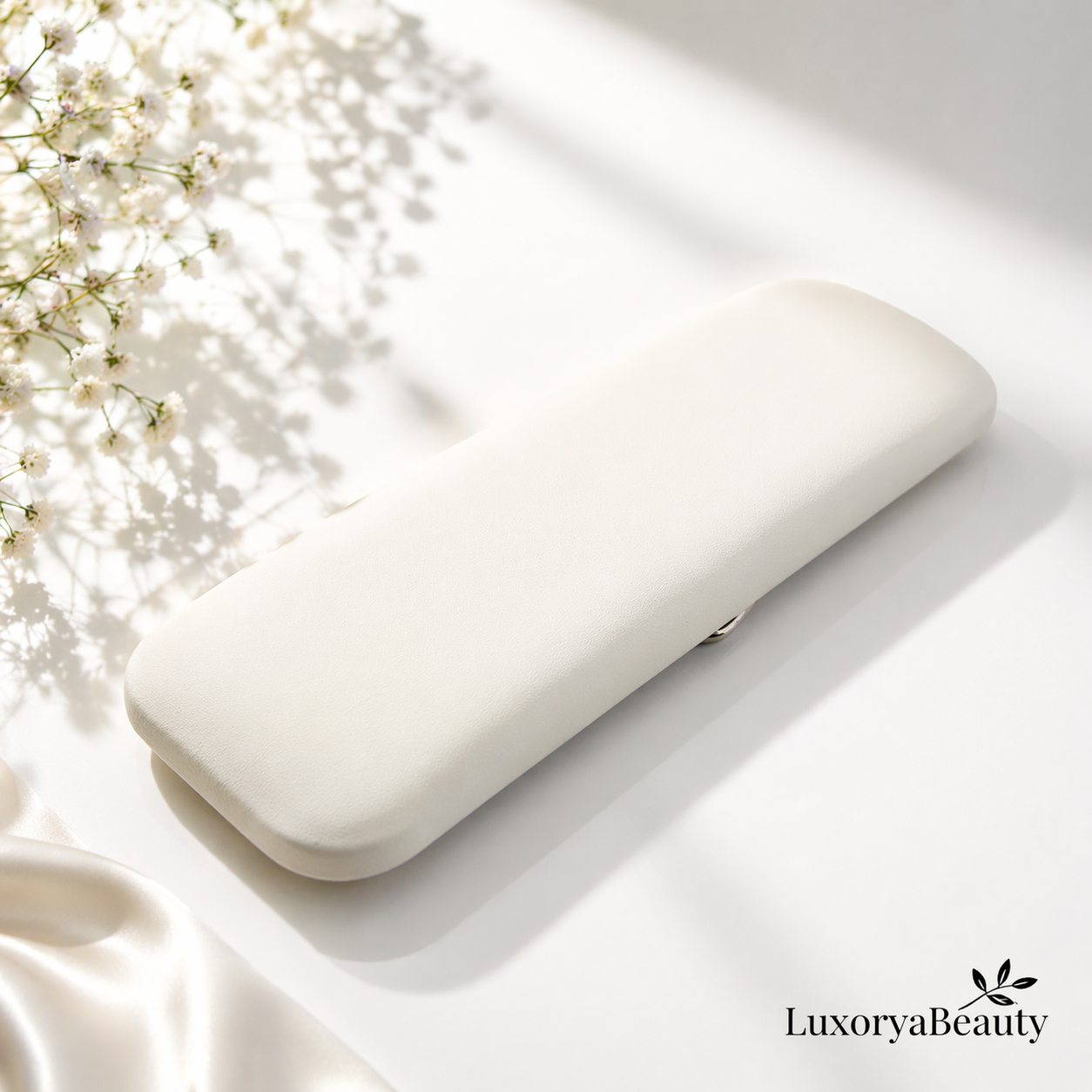 Suport Manichiură Alb (Armrest) Global Fashion – Ergonomic, Piele Ecologică, Stabil, Profesional