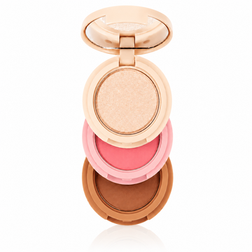 Paletă Iluminator, Blush și Contouring 01 Handaiyan 3 în 1 Palette H3013 - Culori Mixte, Finish Natural și Luminos