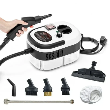 Aparat Portabil de Curățat cu Abur 2500W – 6 Trepte, 105°C, Accesorii Multiple