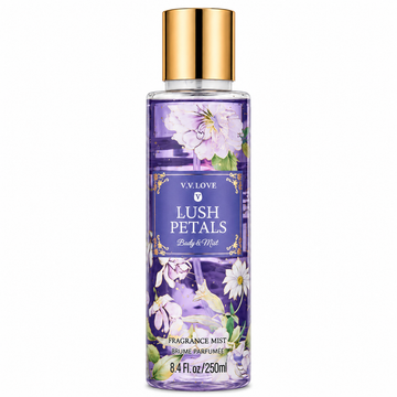 Spray de Corp Femei LUSH PETALS 250 ml – Body Mist Floral și Proaspăt, Parfum Delicat de Flori,
