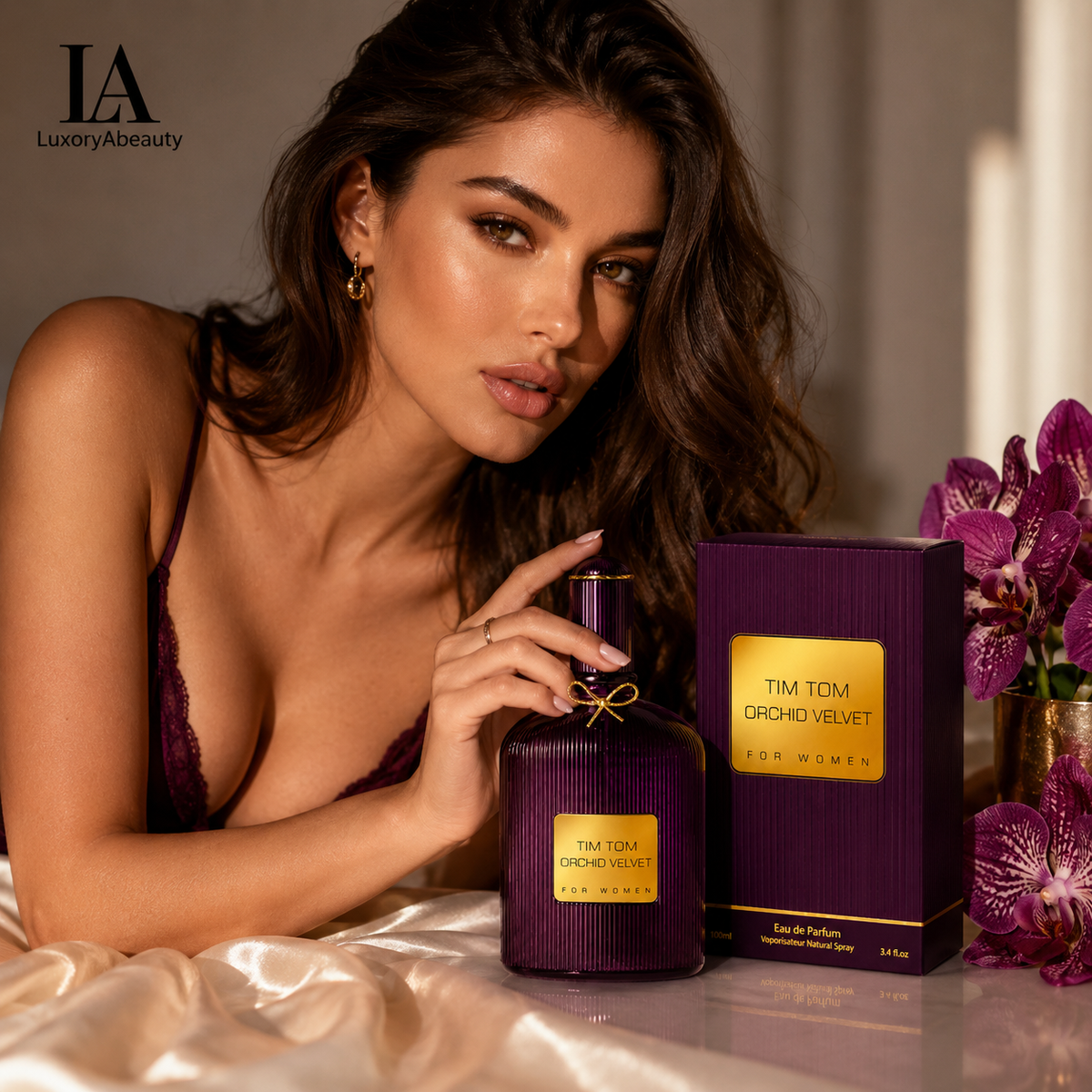 Set 2 Parfumuri pentru El si Ea TIM TOM – Orchid Velvet & Orchid Noir 100 ml- Apa de parfum