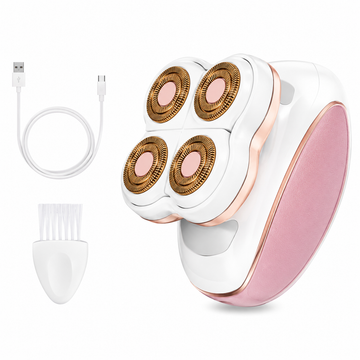 Epilator IPL cu 4 Capete Interschimbabile - Îndepărtare Păr fără Durere, Mod Automat, Design Ergonomic, Pentru Femei și Bărbați, Față, Corp, Axile, Inghinal, Picioare