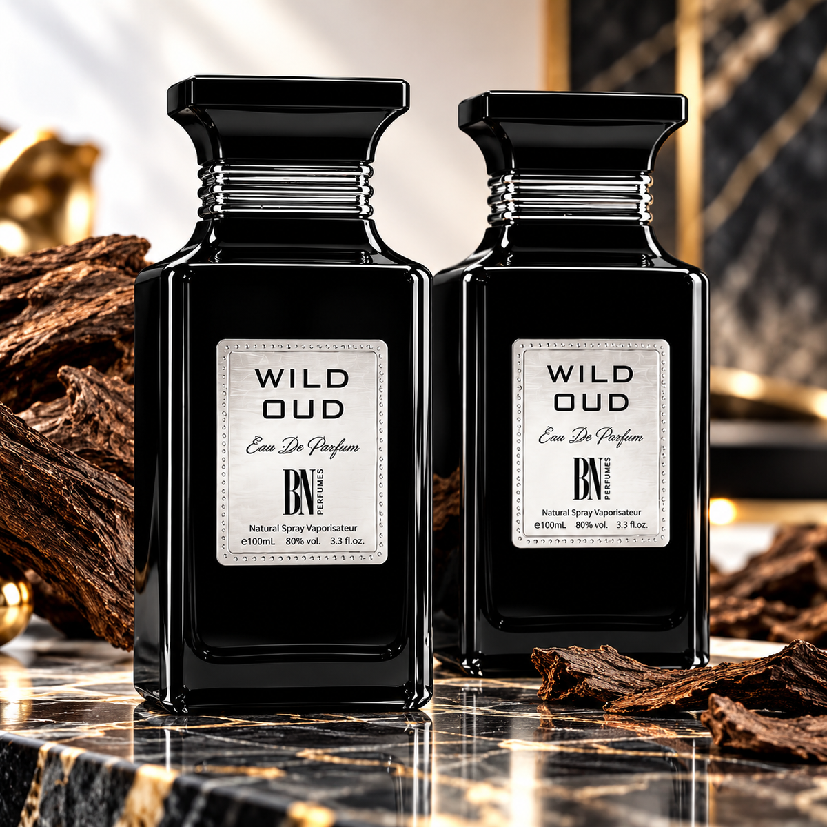 Set 2 Parfumuri arabesti Wild Oud Unisex - 2 x 100 ml, Apa de Parfum