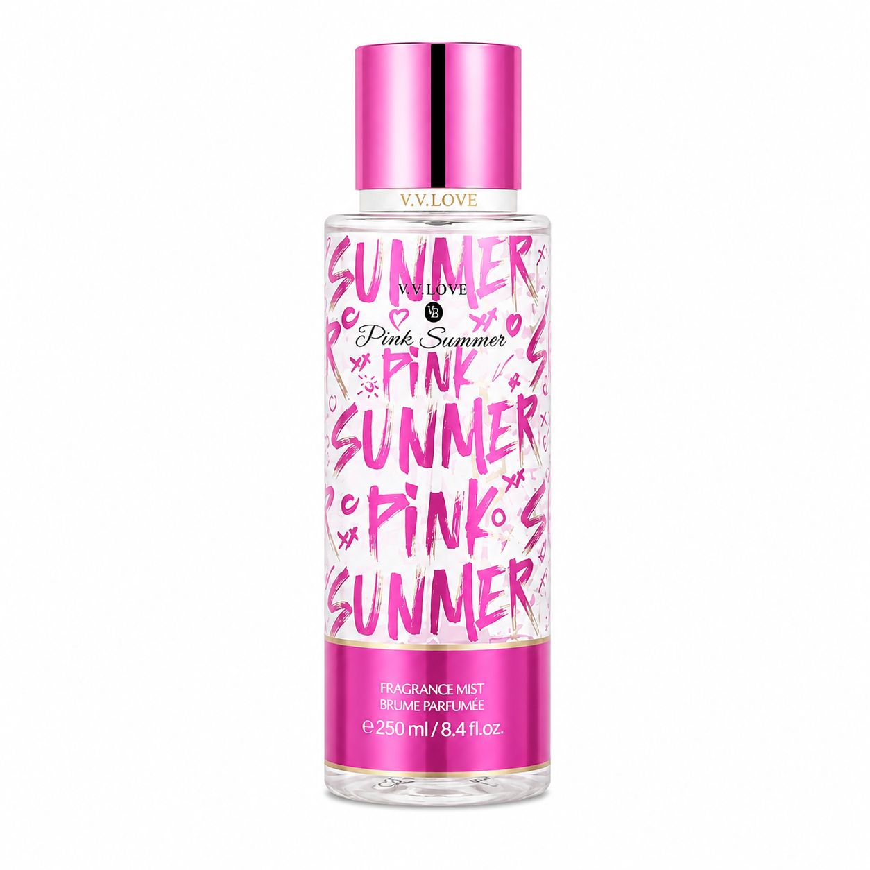 Spray de Corp SUMMER PINK 250 ml – Body Mist Fructat cu Măr, Flori și Note Fresh
