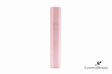 Lampă UV LED Mini Portabilă Hexagonală Roz pentru Gel și Ojă Semipermanentă – LuxoryaBeauty, USB, Compactă, Profesională
