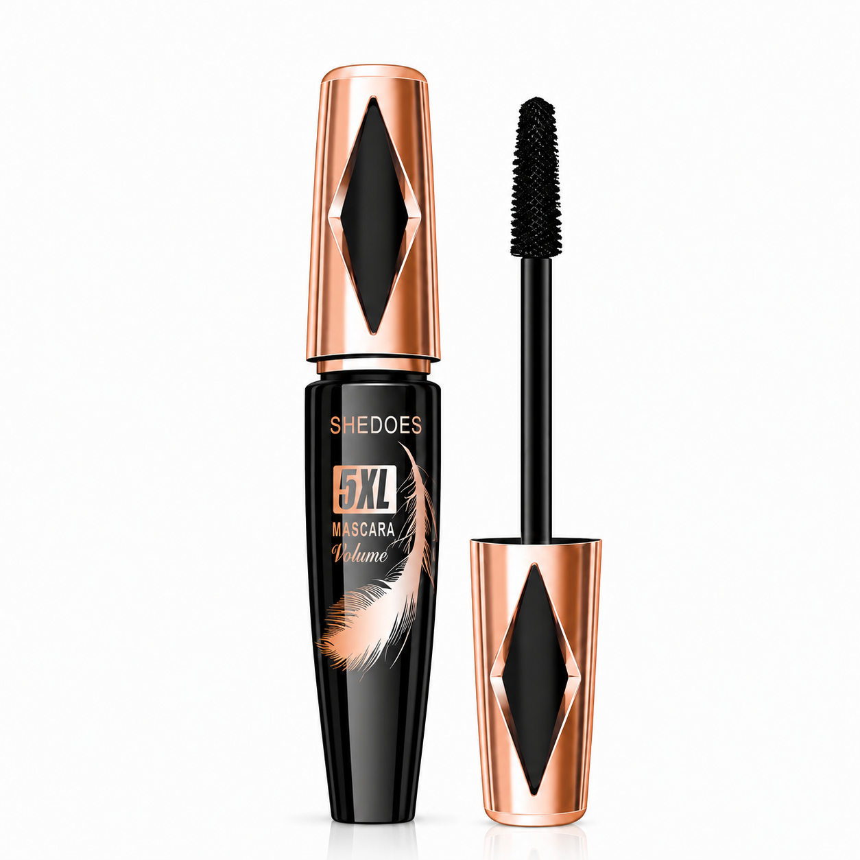 Mascara Volum 5XL 8855 Negru Intens Waterproof – Gene Alungite și Volum Extrem, Rezistență 24 Ore,