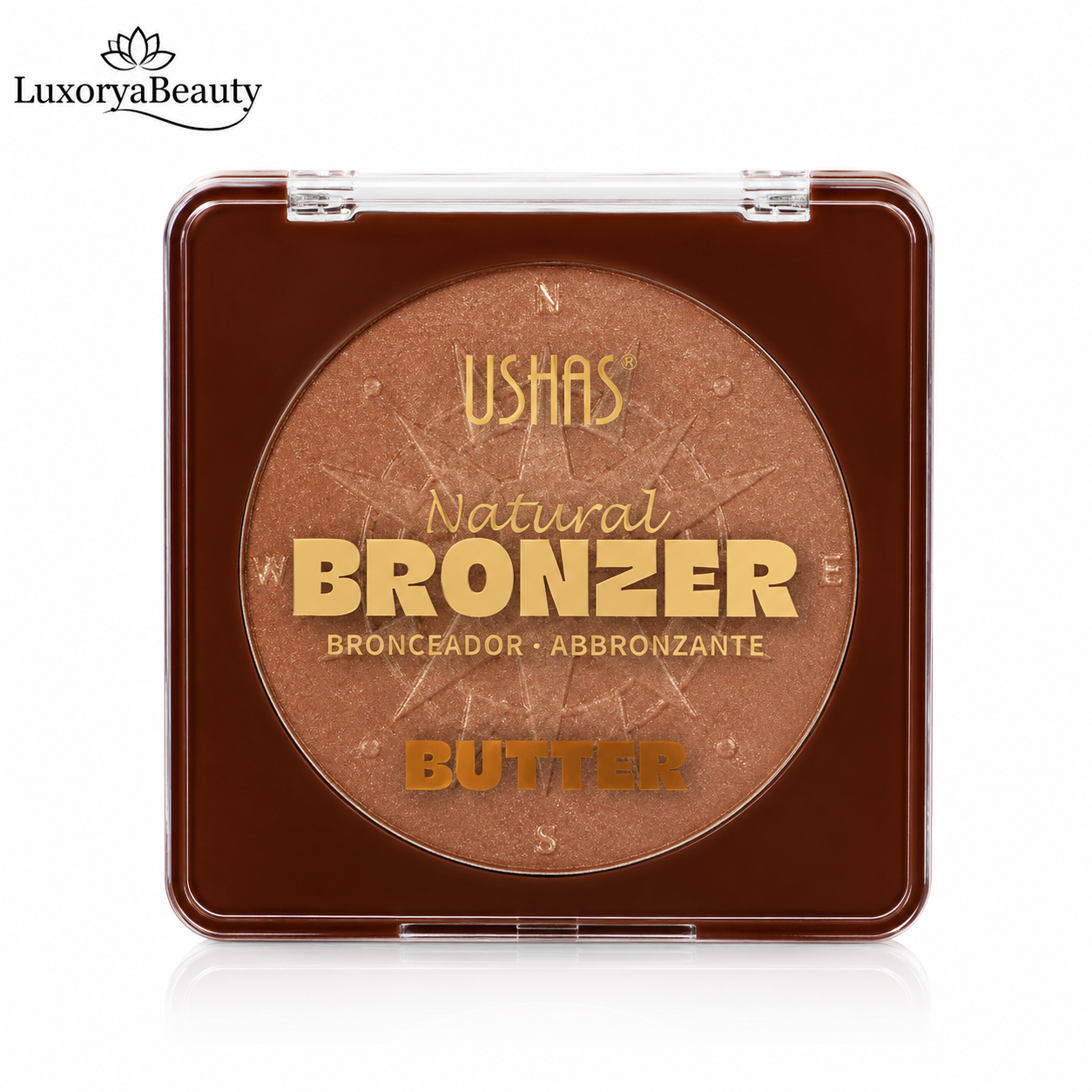 Bronzer Pudră Profesională Ushas UBK004 Butter – Efect Natural, Textură Fină, Contur și Aspect Bronzat Natural