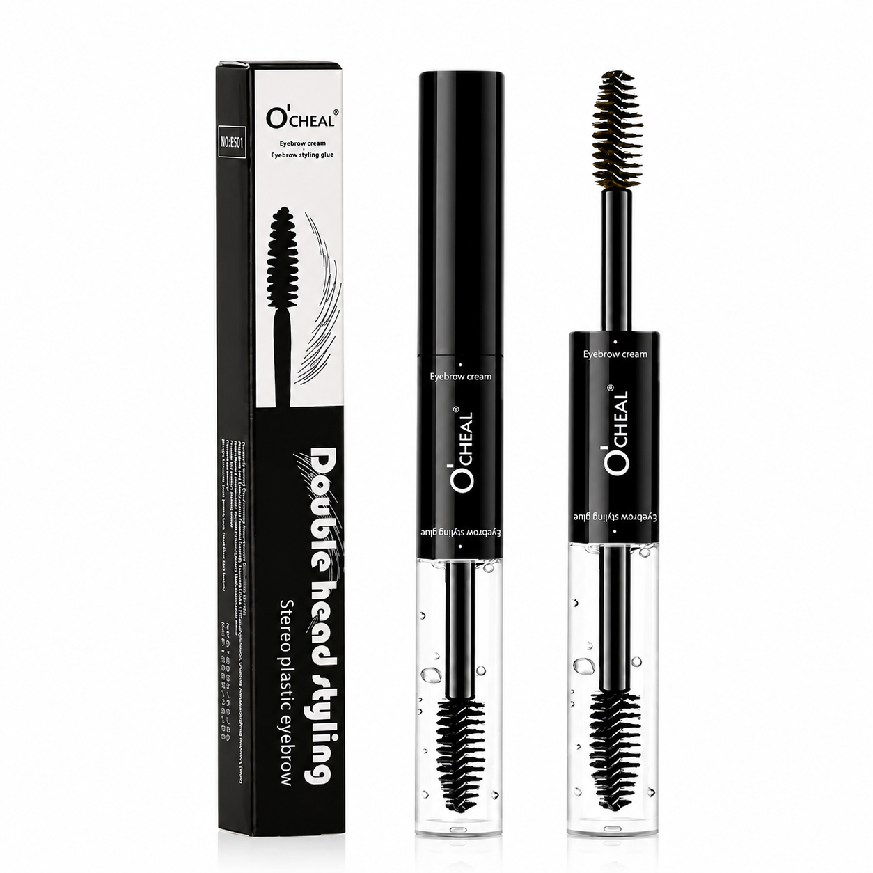 Gel Sprâncene 2 în 1 O'CHEAL 6951 – Fixare Puternică, Efect Laminat și Culoare Intensă pentru Sprâncene Perfect Definite