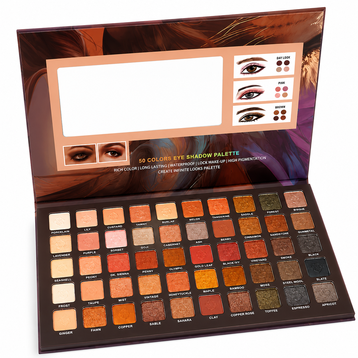 Paletă Farduri Ochi IGOODCO Wild Girl Fashion & Beauty 50 Culori Cod 3046