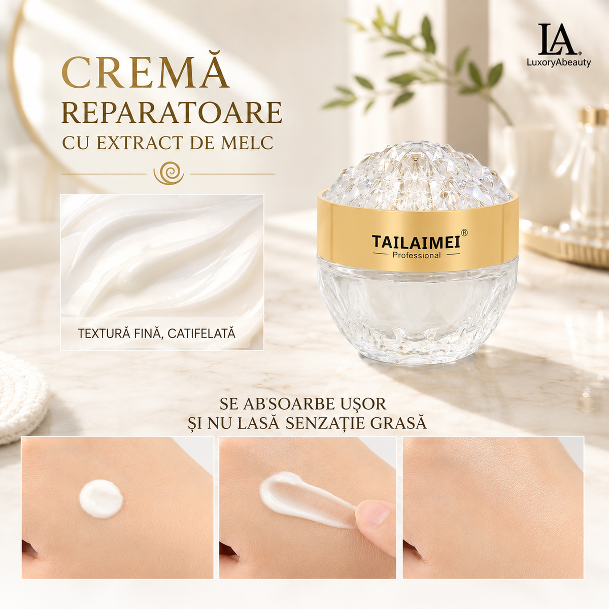Set 2 Creme de Față TAILAIMEI Professional cu Extract de Melc – Cremă Hidratantă și Regenerantă pentru Îngrijirea Tenului, 2 x 60 gr