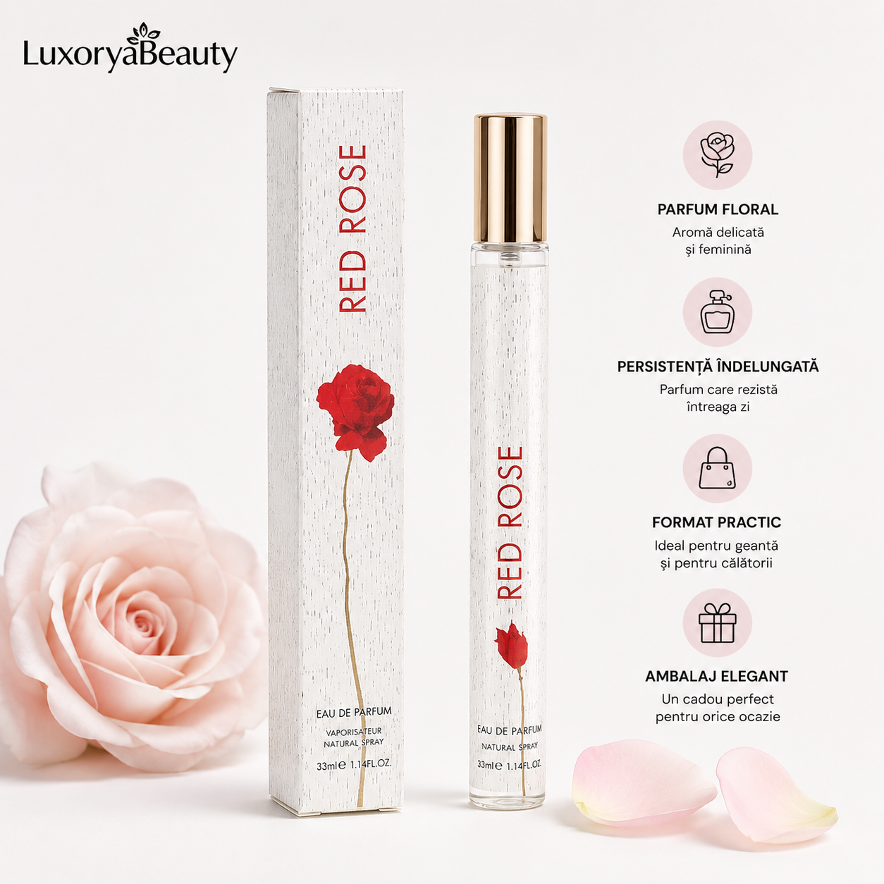 Epilator Portabil cu LED și Tehnologie Sensa-Light Fără Durere, Reîncărcabil USB pentru Față, Brațe și Picioare + Parfum Feminin Elegant 35 ml Cadou