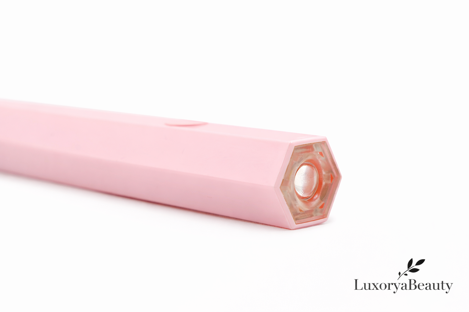 Lampă UV LED Mini Portabilă Hexagonală Roz pentru Gel și Ojă Semipermanentă – LuxoryaBeauty, USB, Compactă, Profesională