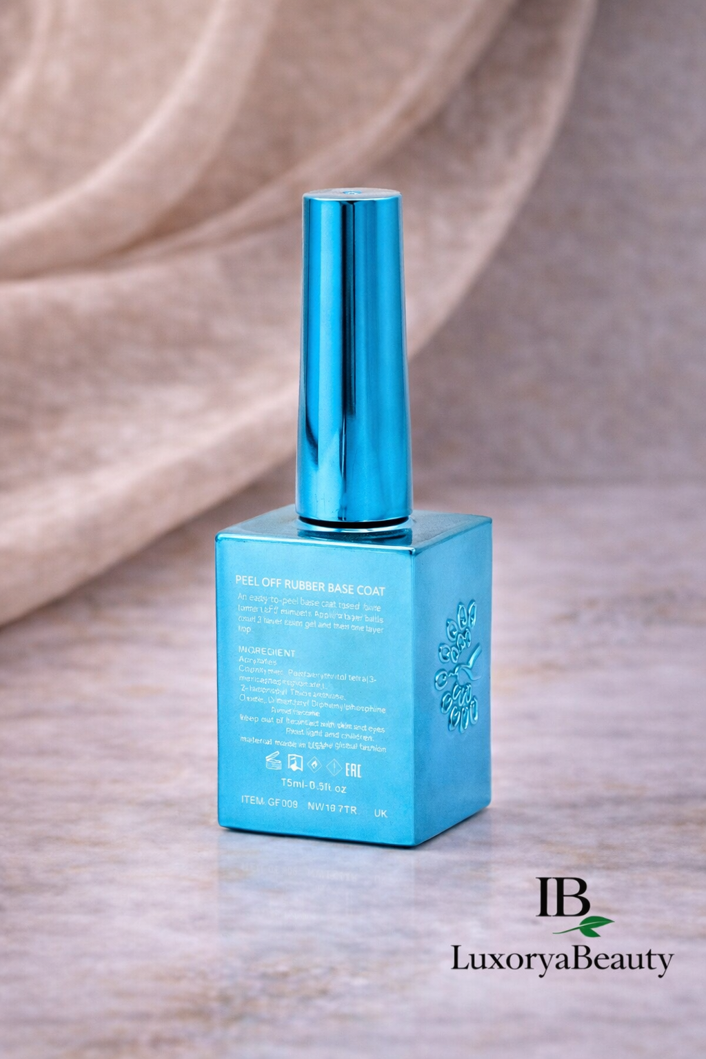 Bază Peel Off Global Fashion 15ml – Base Coat Semipermanentă Ușor de Îndepărtat, Fără Acetonă
