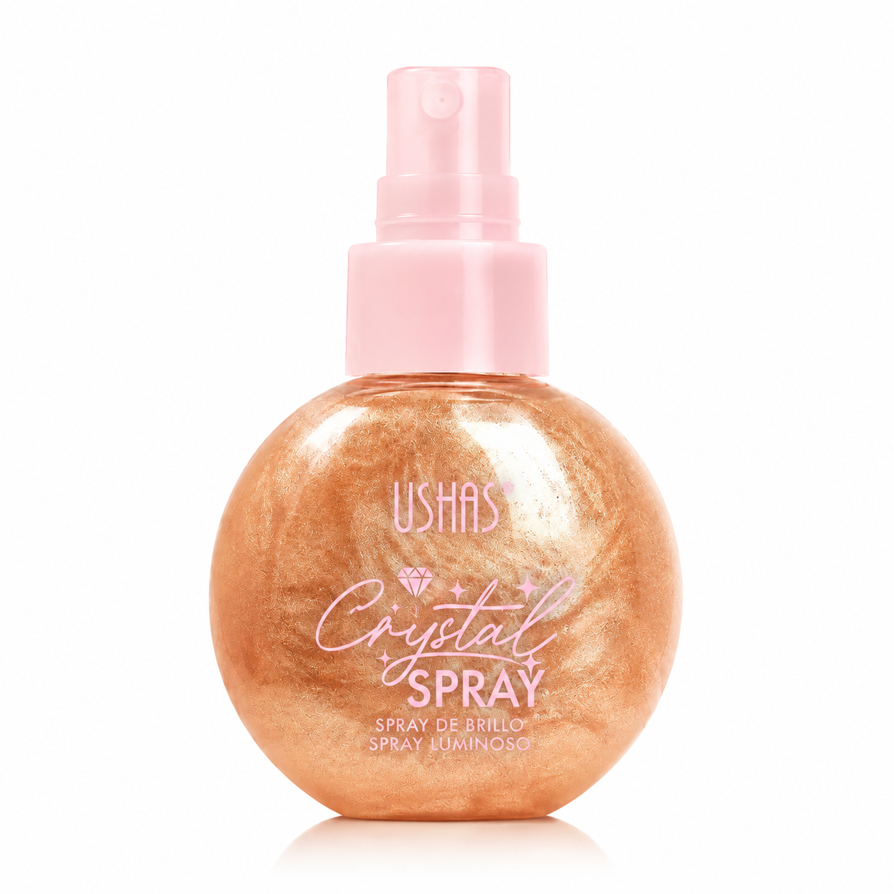 Spray Iluminator Față & Corp 03 USHAS UC103A Crystal Spray – Efect Strălucitor cu Particule Fine Shimmer