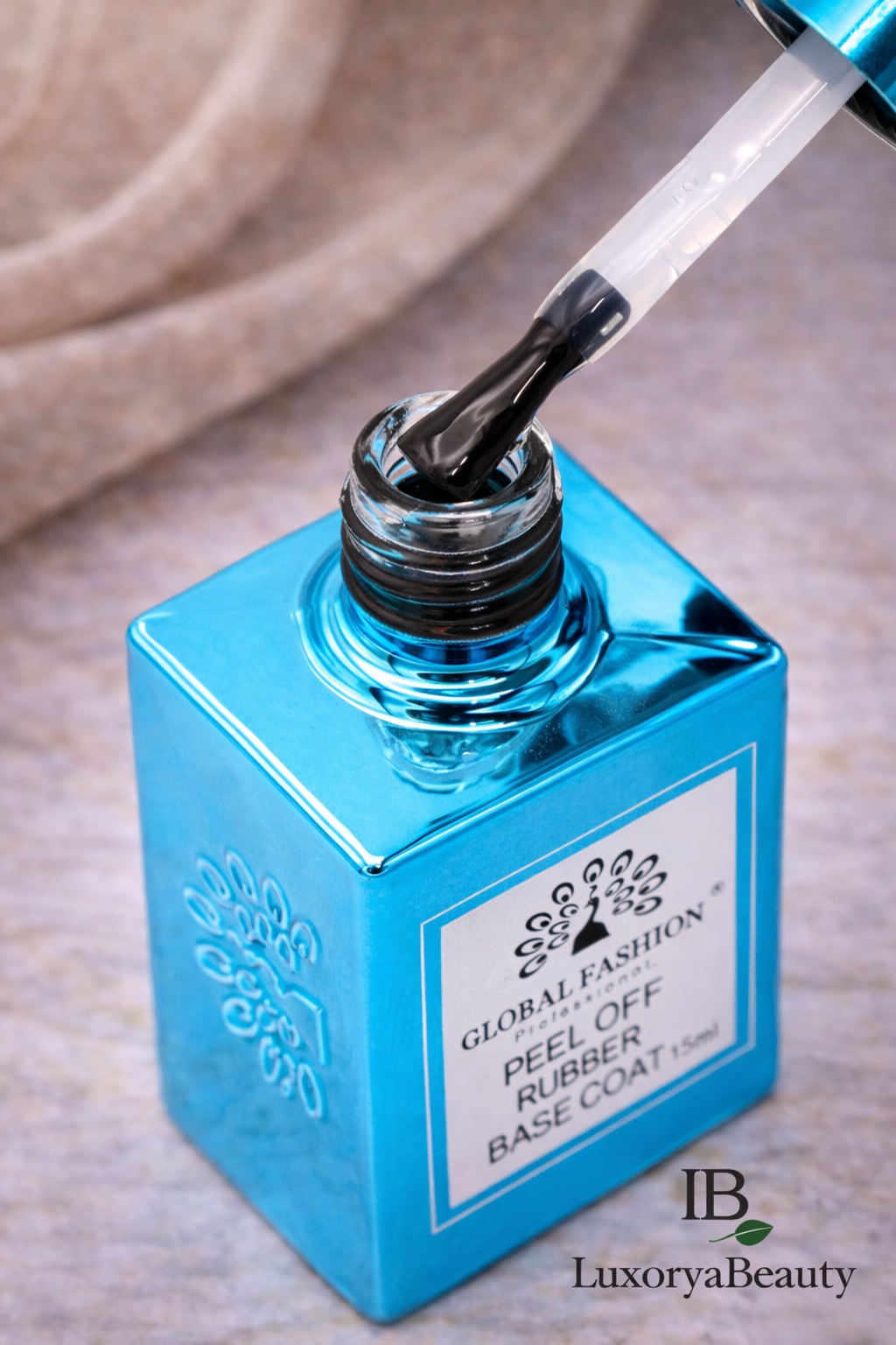 Bază Peel Off Global Fashion 15ml – Base Coat Semipermanentă Ușor de Îndepărtat, Fără Acetonă