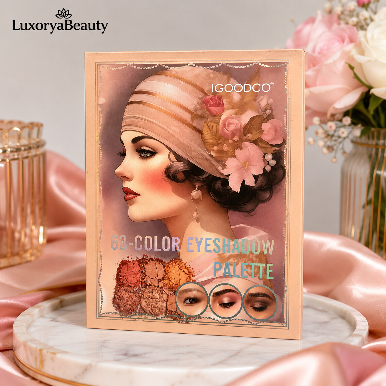Paletă Farduri Ochi IGOODCO 63 Culori Cod 3091 Art Deco Edition
