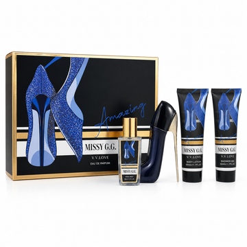 Set  Parfum pentru Femei Amazing Missy G.G. – Body Mist, Loțiune de Corp și Gel de Duș, 4 Piese