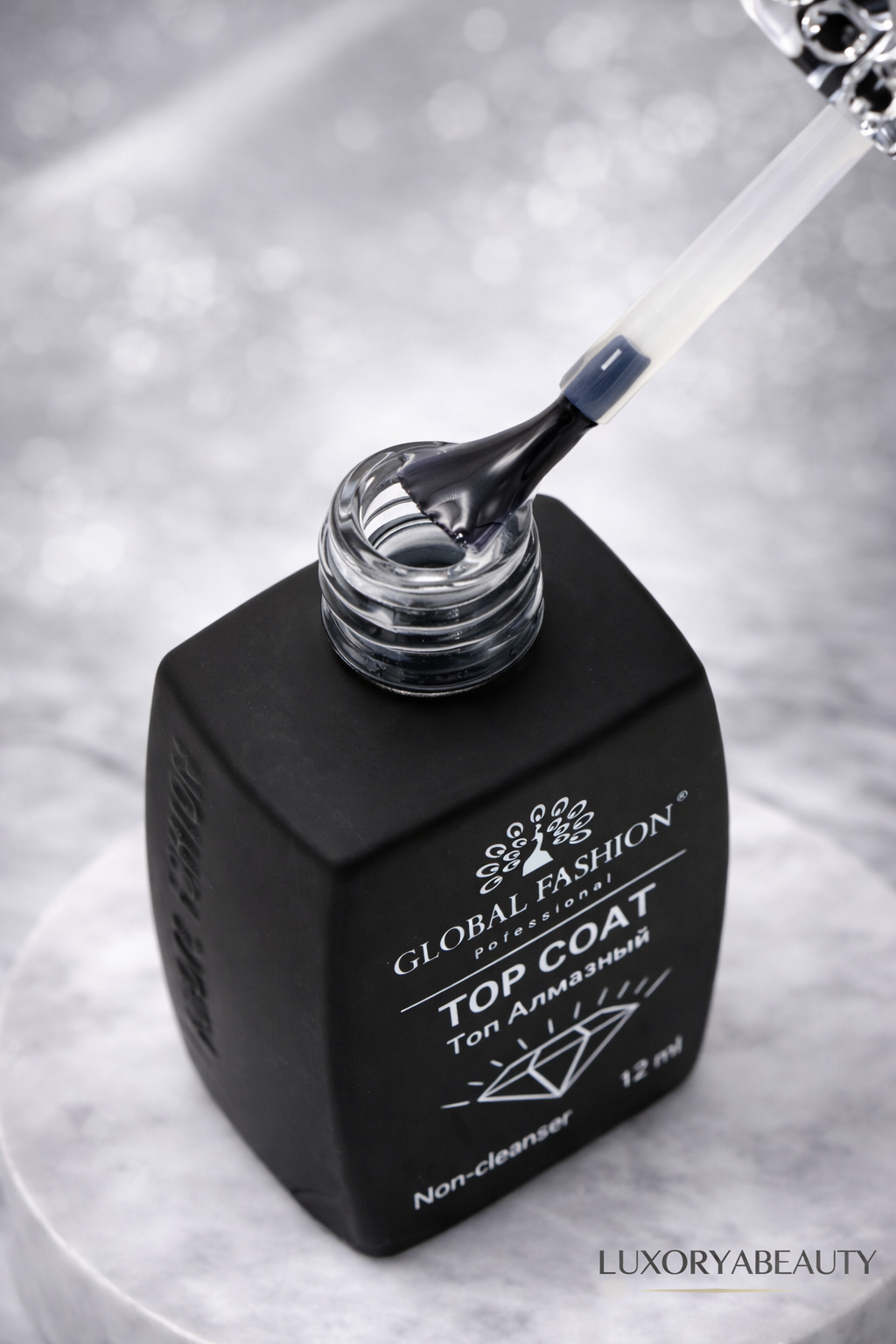 Top Coat Diamond  12 ml – Fără Strat Lipicios, Luciu Intens de Lungă Durată, Autonivelare Perfectă