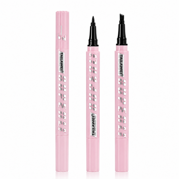 Cariocă Sprâncene Tip Fire de Păr și Tuș Eyeliner 2 în 1 TLM-E145 Waterproof – Definire Naturală și Precizie Profesională