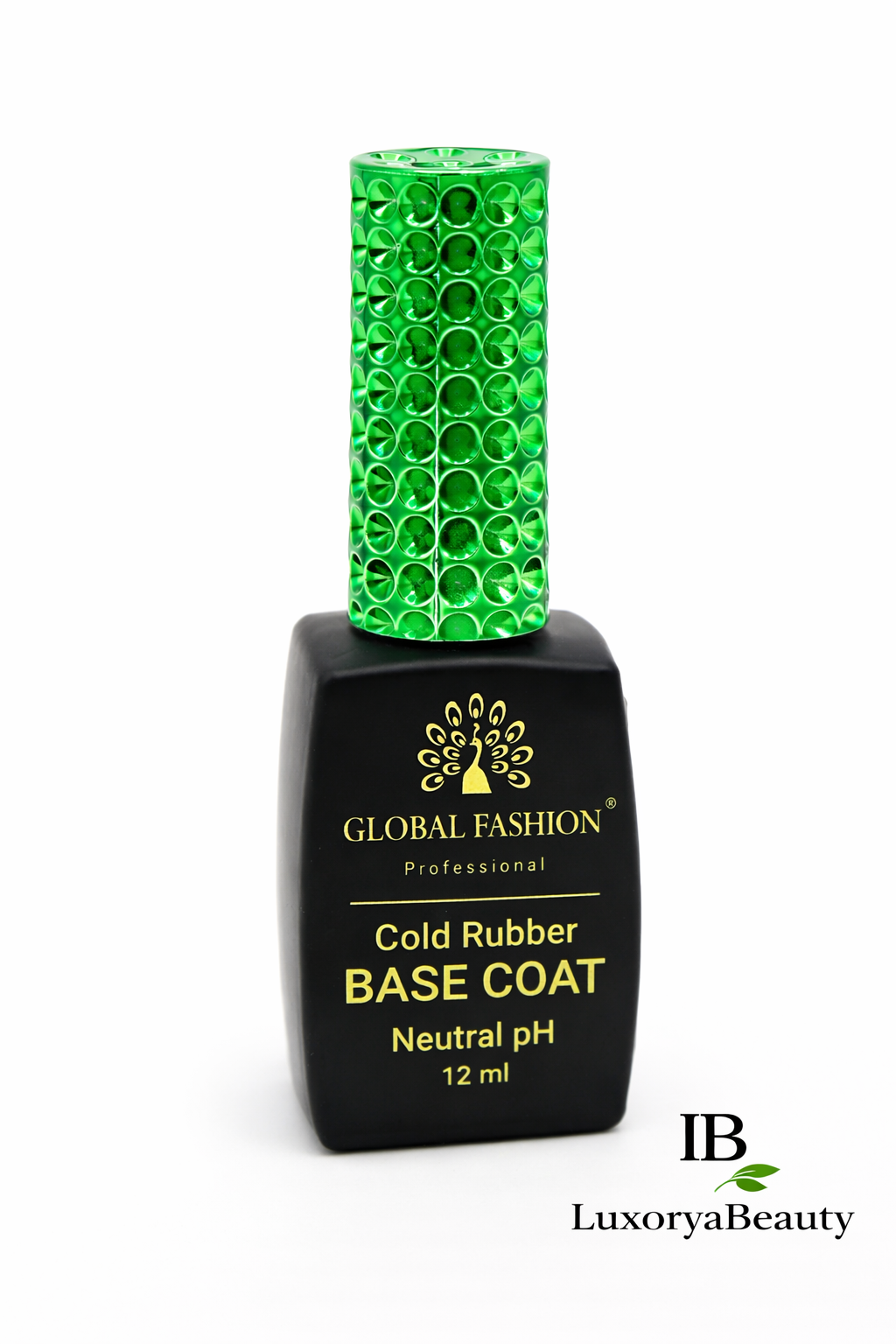 Cold Rubber Base Coat Global Fashion 12 ml – Bază Rubber Profesională, Aderență Puternică, pH Neutru