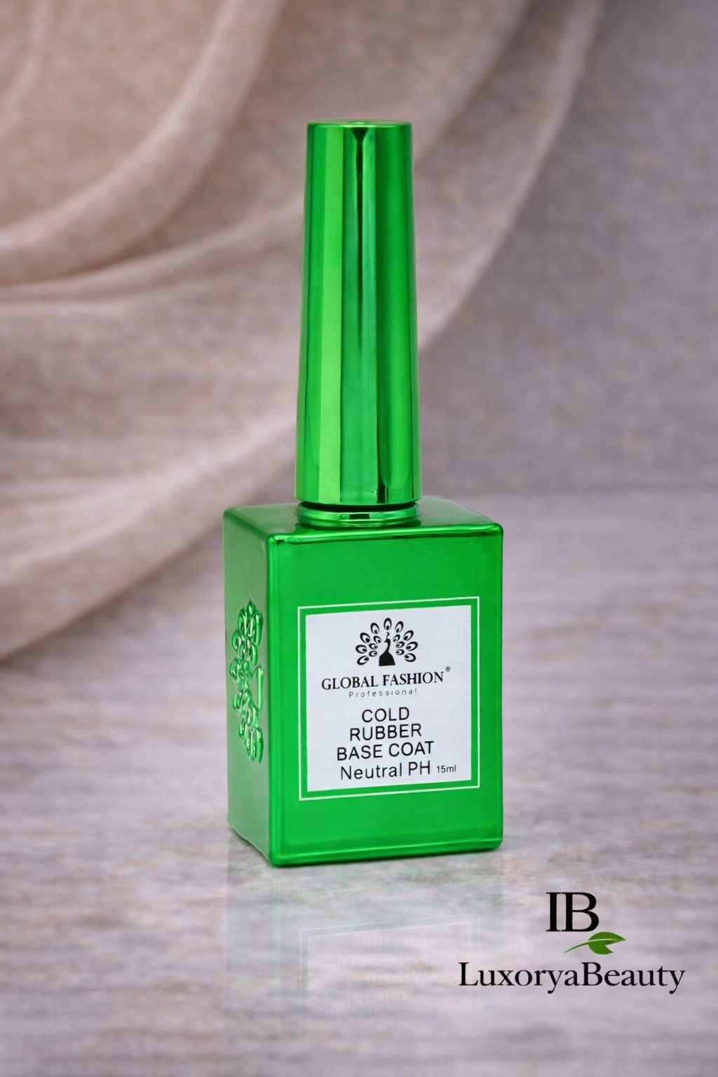 Bază Rubber Cold Global Fashion 15ml – Base Coat Gel UV/LED Profesional, Elastică, Aderență Maximă, Rezistență Îndelungată