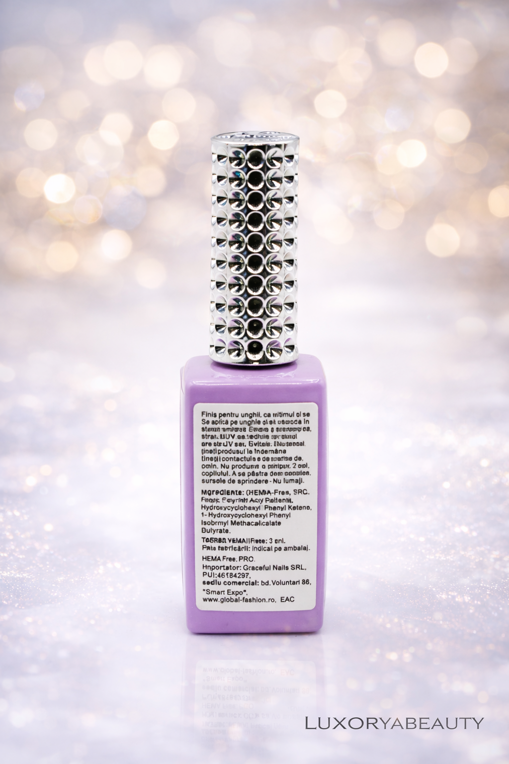 Top Coat Unghii Mirror Shine No Wipe 06 Global Fashion 12ml – Efect Oglindă, Luciu Intens, Rezistență Profesională
