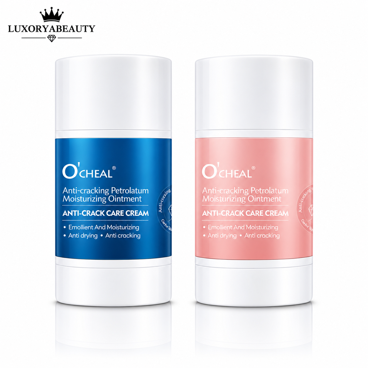 Set 2 Creme Ocheal Anti-Crack pentru Piele Uscată și Crăpată – Hidratare Intensă, Reparare și Protecție pentru Mâini, Călcâie, Coate și Genunchi