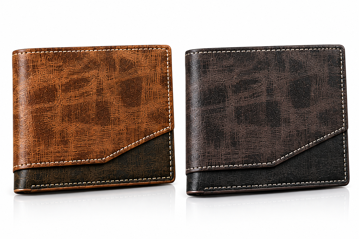 Portofel pentru bărbați 12 x 10 cm – Compartimentat, Elegant și Practic