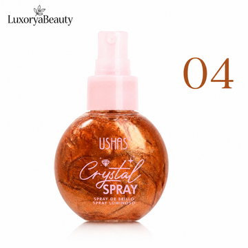 Spray Iluminator Față & Corp 04 USHAS UC103A Crystal Spray – Efect Strălucitor cu Particule Fine Shimmer