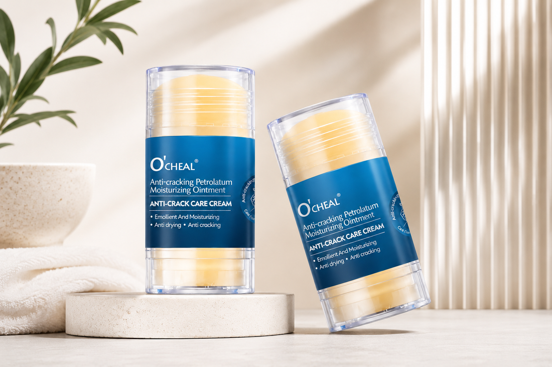 Set 2 Creme pentru Călcâie Crăpate, Mâini și Coate , Hidratare intensă Cu vitamina E și ceară de albine, stick/roll-on, 2x35g