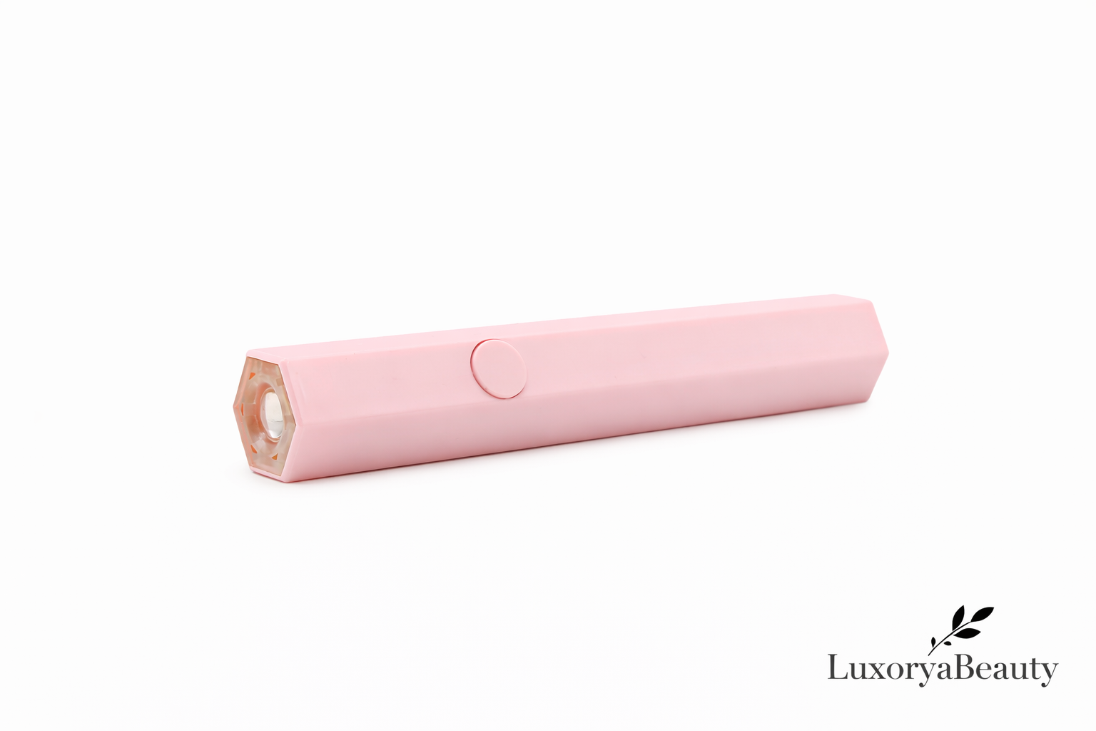 Lampă UV LED Mini Portabilă Hexagonală Roz pentru Gel și Ojă Semipermanentă – LuxoryaBeauty, USB, Compactă, Profesională