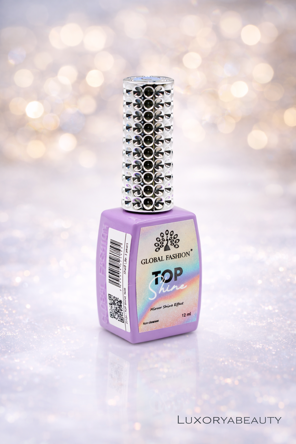 Top Coat Unghii Mirror Shine No Wipe 06 Global Fashion 12ml – Efect Oglindă, Luciu Intens, Rezistență Profesională