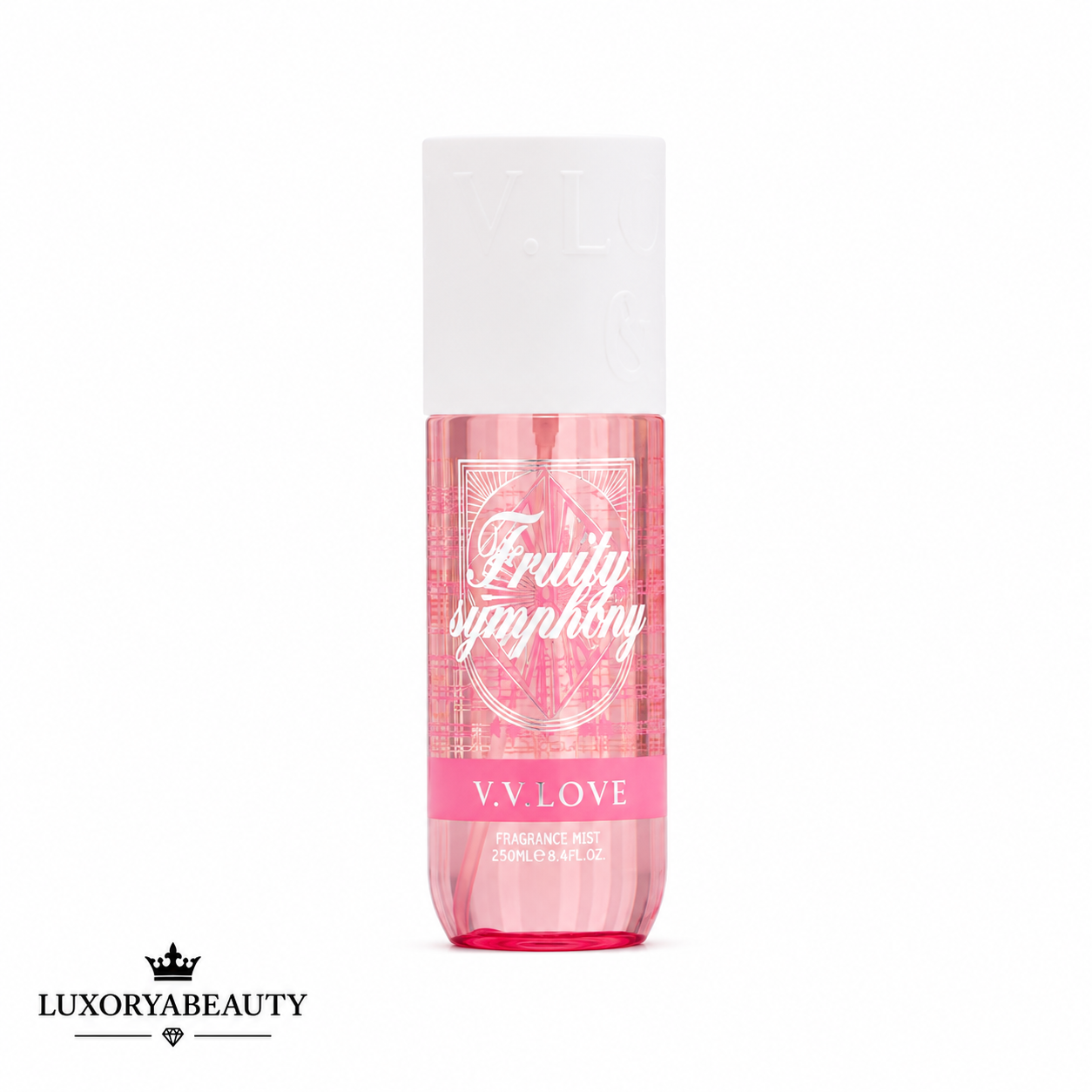 Spray de Corp Parfumat cu Aromă Dulce-Fructată, 250 ml Prospețime de Lungă Durată și Hidratare Delicată- Fragrance Mist Corp Fruity Symphony V.V. Love 250 ml