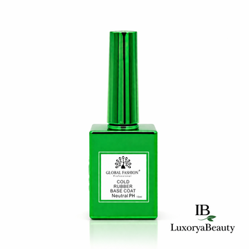 Bază Rubber Cold Global Fashion 15ml – Base Coat Gel UV/LED Profesional, Elastică, Aderență Maximă, Rezistență Îndelungată