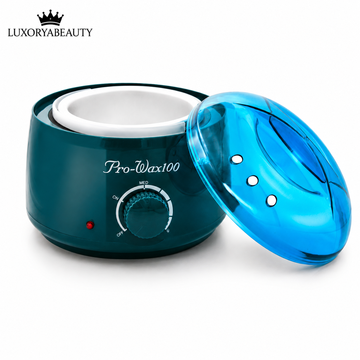 Încălzitor Ceară Profesional Pro Wax 100 Verde – Aparat Epilat 100W pentru Ceară Tradițională, Reglaj Temperatură, Capac Transparent
