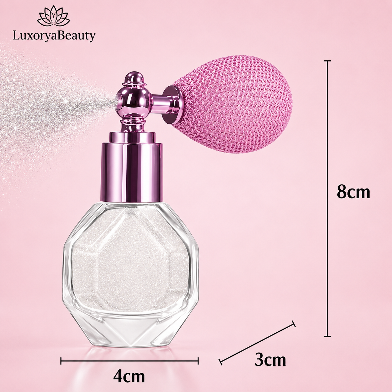 Iluminator cu Pulverizator Handaiyan Moonstone 01 Glitter pentru Față, Corp și Păr – Efect Shimmer Natural, Aplicare Tip Spray, 4.6g