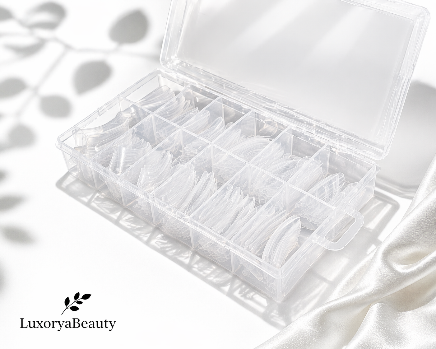 Forme Tipsuri Reutilizabile Koper Arched Almond – 120 buc, Molds Profesionale pentru Unghii Gel & Polygel