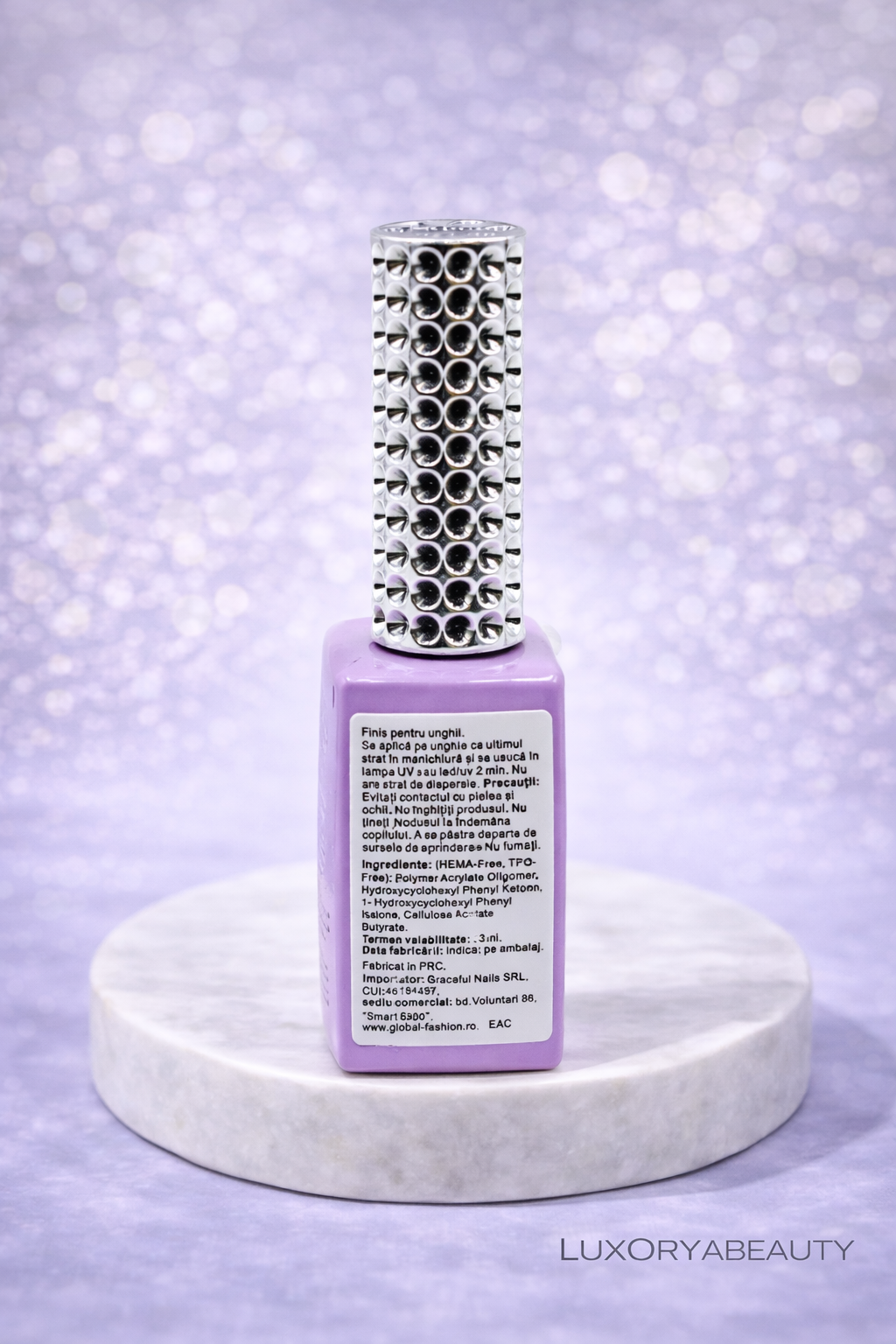 Top Coat Unghii Global Fashion TOP Shine 02, 12ml – Efect Oglindă, Fără Strat Lipicios, Luciu Intens Profesional