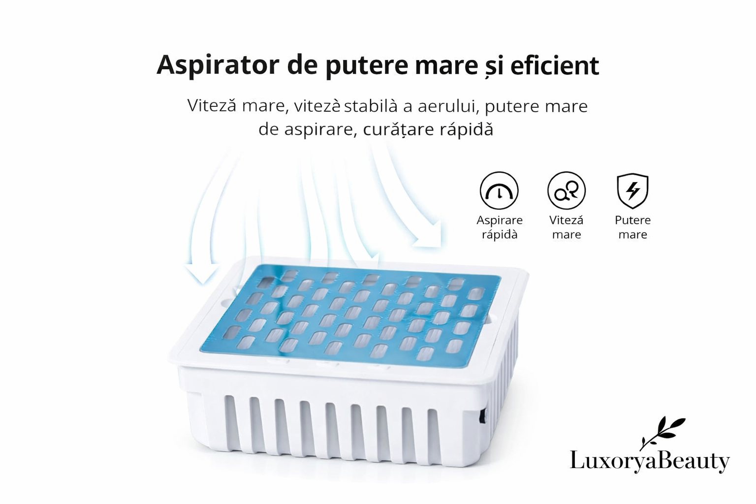 Aspirator Manichiură cu Suport Mână T1 Global Fashion – Hotă Profesională 100W, Extractor Praf Unghii, Masă Portabilă Salon