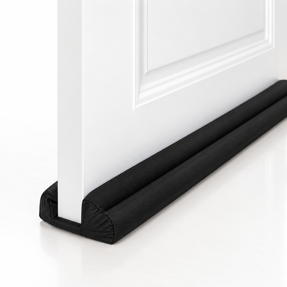 Set 3 Protectii negre anti-curent pentru usa,  78 x 12 cm